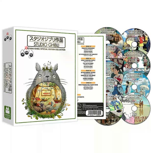 Studio Ghibli Komplet 25 Film Samling DVD, 9-Disc Sæt med Engelske Undertekster Engelsk Version