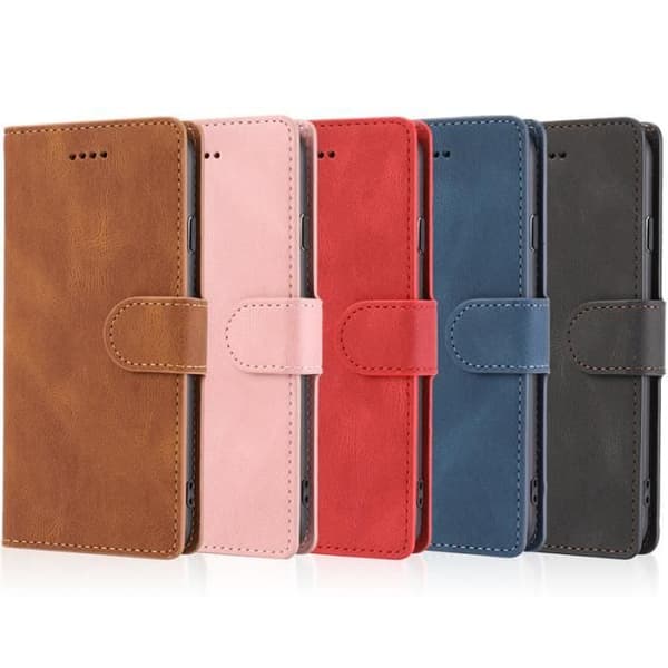 Pung Etui - SENSBUN - iPhone 12 Mini - PU Læder - 3 Kortpladser - Sort