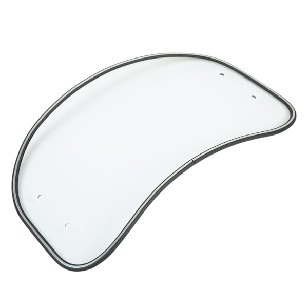 Universal Fit Motorcycle Oval Clear Windshield Wind Deflector Spoiler Shield Transparent