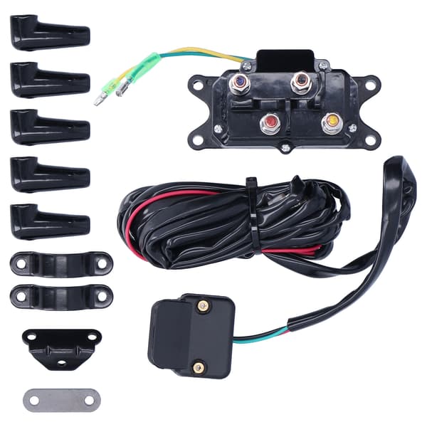 12V 250A Spil Solenoid Relæ Kontaktorbryder Monteringsbeslagssæt til ATV UTV