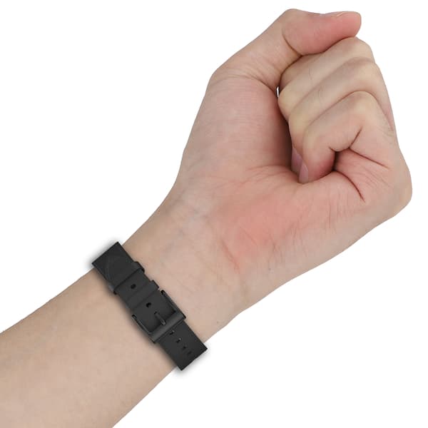Genuine Leather Strap for Samsung Watch 4 5 6 7 Black Black 19