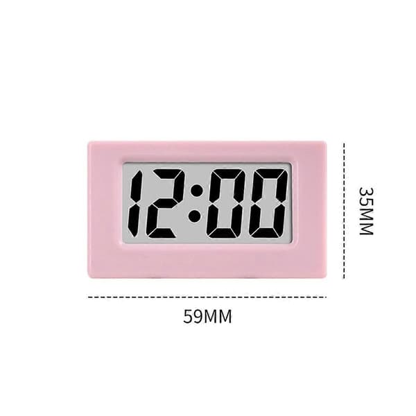 Mini Klocka LED-Skärm Lectronisk Digital Väckarklocka Skrivbordsklocka Vit