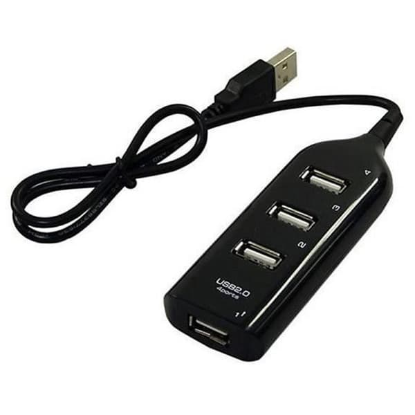 USB 2.0 HUB - SIMPLISIM - 4 porte - Plug & Play - Høj hastighed - Kompatibel med Windows/Mac/Linux