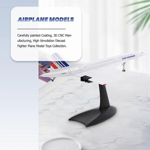 1/200 Concorde Supersonic passasjerflymodell for statisk utstillingssamling
