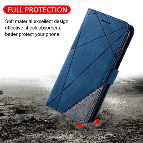 Samsung Galaxy S20 Plus/S20+ 6.7\" Premium Plånboksfodral med Stativ, Stötsäkert Skyddsfodral, Blå