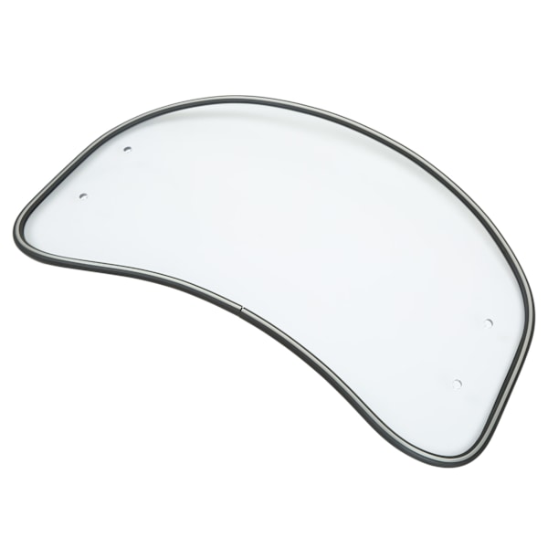 Universal Fit Motorcycle Oval Clear Windshield Wind Deflector Spoiler Shield Transparent