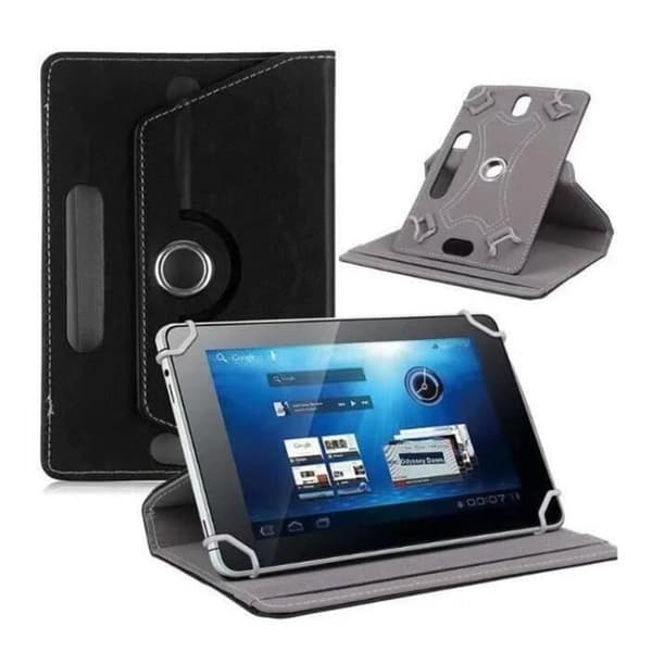 Universal 10,1-tommer tablet-etui med 360° roterende stander, sort M26191 Mo30966