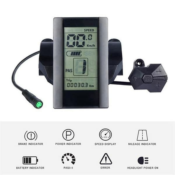 Elektrisk Cykel Display 800s LCD-display Til BBS01 BBS02 Ebike Konverteringssæt Elektrisk Cykel Par