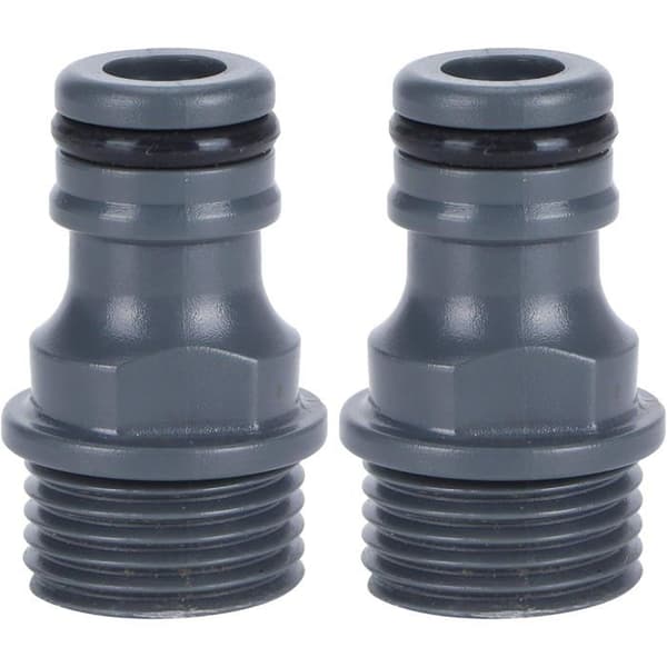 2 stycken G1/2 hangänga snabbkoppling nippel trädgårdsslang kran nippel adapter bevattningsverktyg