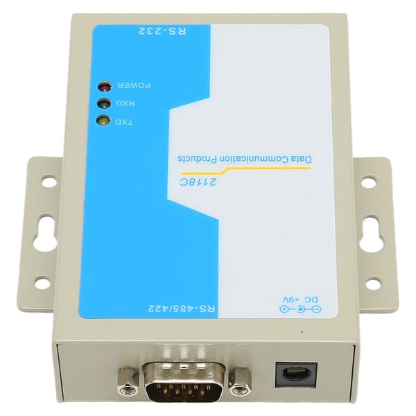 RS232 til RS485 RS422-konverter af industriel kvalitet med lynbeskyttelse, kommunikationsdataadapter 100-240V EU-stik