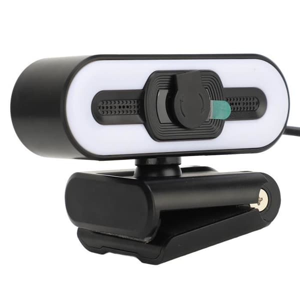 4K USB Webcam med indbygget mikrofon, super skarpt fyldlys, USB-kamera til PC/computer (i æske)