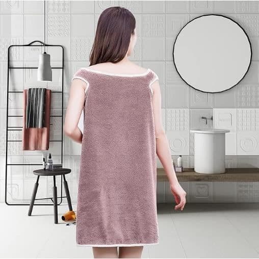 Badhandduksklänning - Noname - Korallfleece - 80x135CM - Lila - Chic elegans