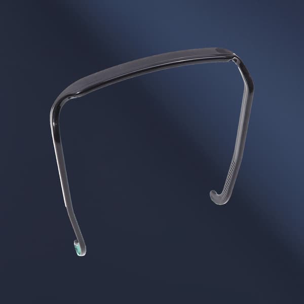 Solbrille Hårbånd Usynlig Hårbøjle Frisure Hårbånd Tilbehør Sort til Krøllet Tykt Hår 0.1