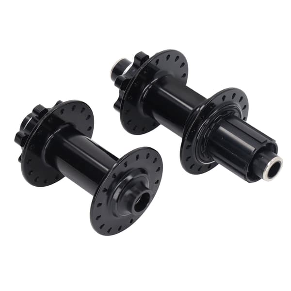 2 stk. Cykelnav Sort Aluminiumslegering 32 Huller Forreste Bageste Cykelskivenav 4 Lejer til Mountainbike 0.7