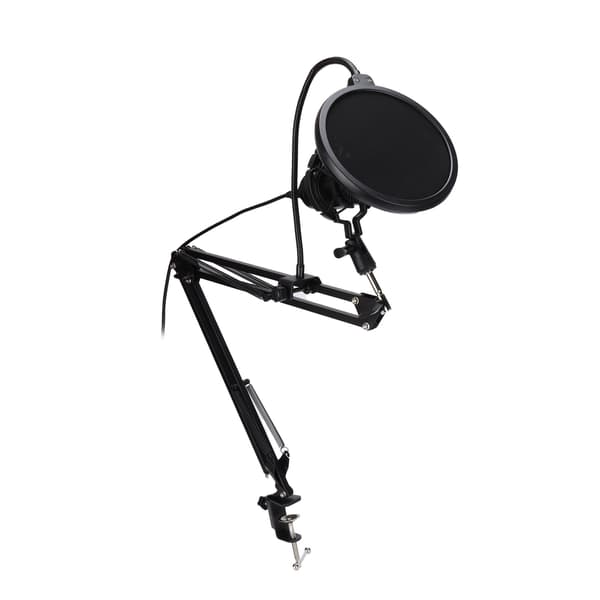 Professional USB Microphone with Stand for Gaming, Broadcasting, and Podcast Recording