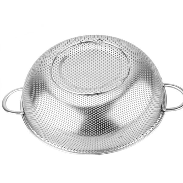 Mikroperforert dørslag - SODIAL - 28,5 cm - Rustfritt stål - Sølv