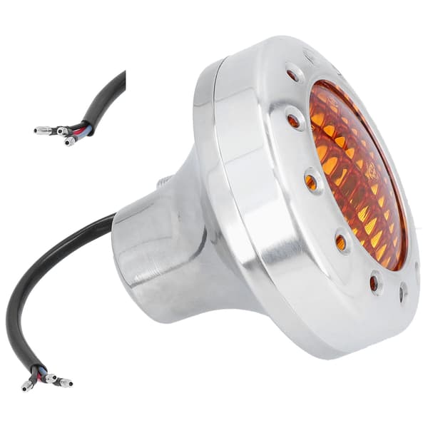 DC12V Retro Motorcycle Headlight 4200K High/Low Beam Front Lamp High Brightness Universal Electroplate