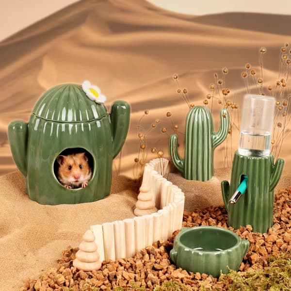Kaktus keramisk hamsterhus - lite