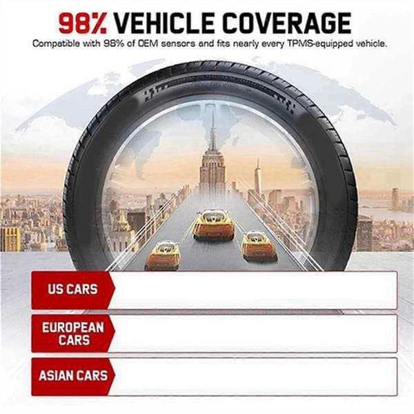 8 stk. Programmerbar TPMS dæktrykssensor 315MHZ Universal Programmerbar TS408 TS508 ITS600 MX Sen