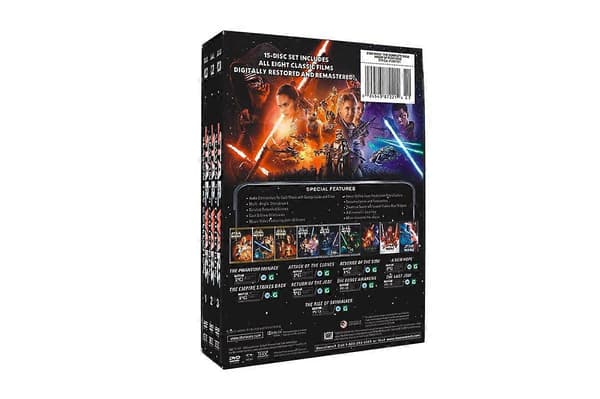 Star Wars: Den Komplette Saga (Episoder I-IX) 15-Disc DVD-sæt | Digitalt Restaurerede Klassiske Film Engelsk Version