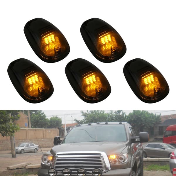 Amber LED Roof Marker Lights for Truck SUV 4x4 5-Pack