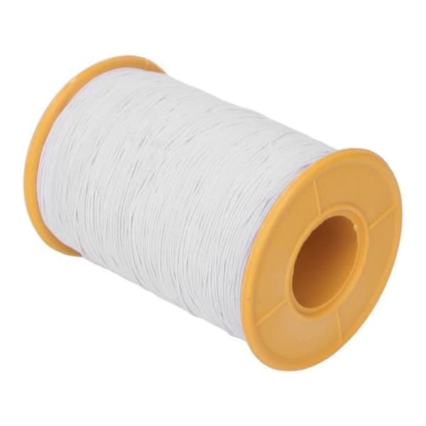 Elastisk tråd - OMABETA - 0,5 mm - Vit - Flexibel - För DIY-armband