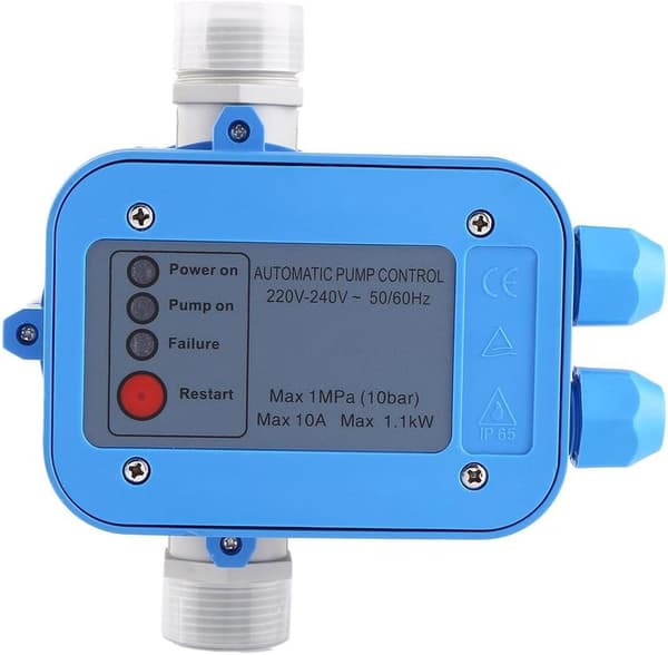Pump Pressure Regulator, 220V Automatic Water Pump Pressure Switch for Household Pump for Garden Pool Yard Irrigation