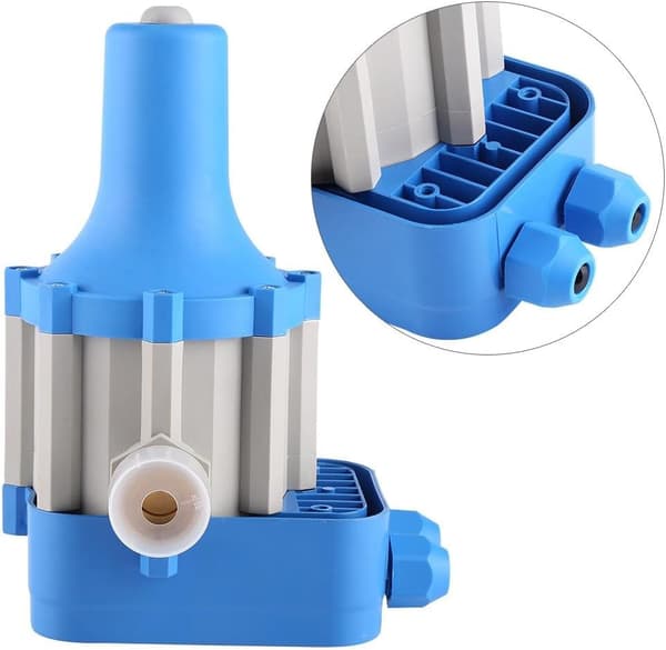 Pump Pressure Regulator, 220V Automatic Water Pump Pressure Switch for Household Pump for Garden Pool Yard Irrigation