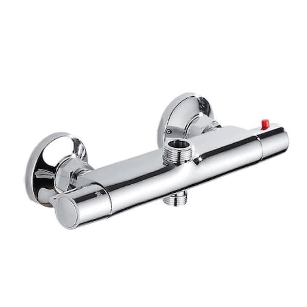 Grohe Starlight Chrome Thermostatic Shower Mixer, TurboStat Technology Offers Fast And Precise Temperature Control, Compatible With All