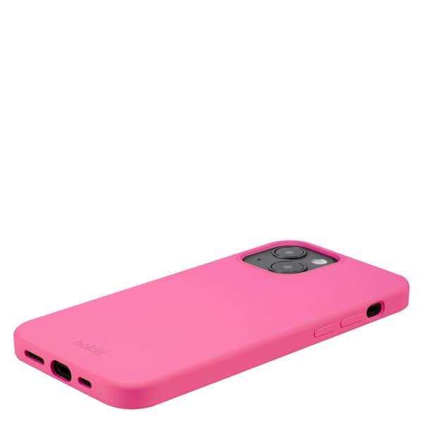 holdit iPhone 14 / 13 Deksel Silikon Bright Pink lavendel Silikon