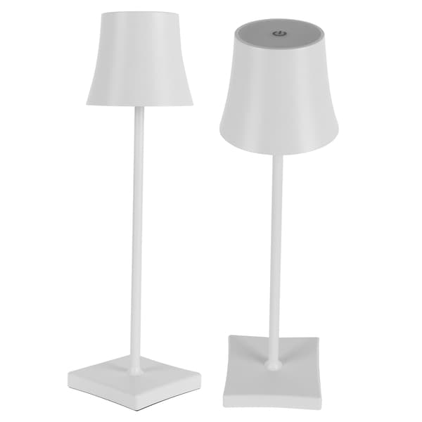 LED Desk Lamp USB Charging Touch Dimmable Table Lamps for Bar Living Room Reading Book Light White