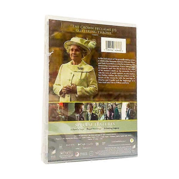The Crown Sæson 6 DVD (4-disc sæt) | Prisvindende kongeligt drama engelsk version