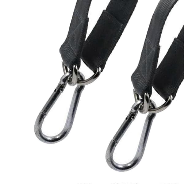 150kg Swing Hengestropper Kit Gym Hengestropp Webbing m/ D-ring Kroker