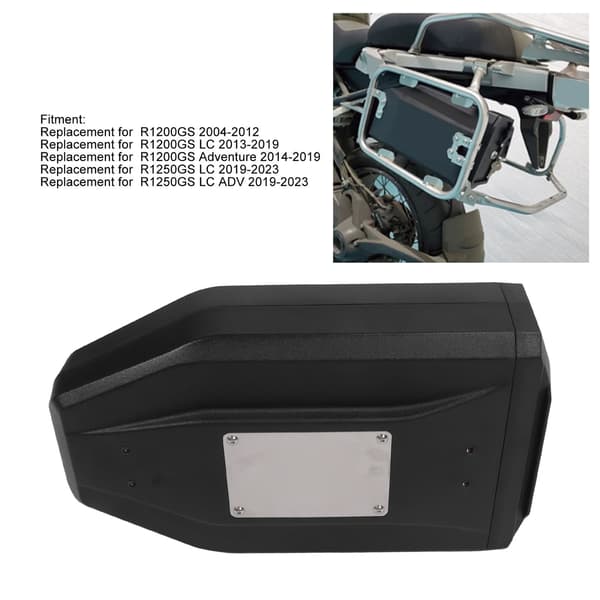 Motorcycle Toolbox Practical Stylish Portable Side Toolbox Replacement for R1200GS Adventure R1250GS LC ADV Silver