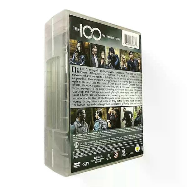 The 100: Den Komplette Serie Sæson 1-7 DVD-samling, 24-disc sæt, Post-apokalyptisk Sci-Fi Drama Engelsk Version