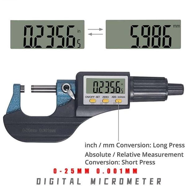Elektronisk mikrometer veggtykkelse digital