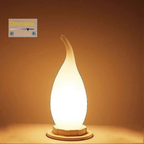Dæmpbare 4W E14 Filament Flame LED Pærer, 10-pak (Svarer til glødepærer)