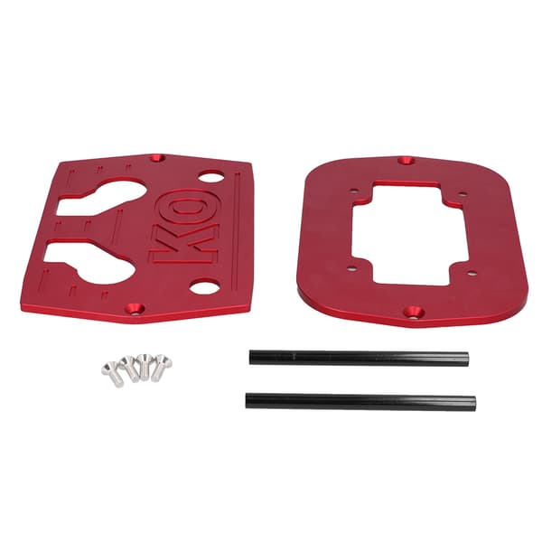 Batteriholder i aluminium, frest for Optima 34 78-batterier, rød