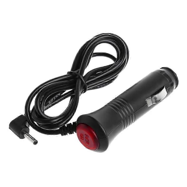 3,5 mm stik biloplader - 12V strømadapter til GPS og enheder Black