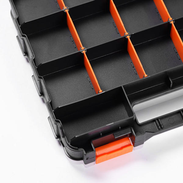 PP Grid Design Thickened Removable Compartment Storage Box Double Sided 32 X 27 X 8 Stable Classification