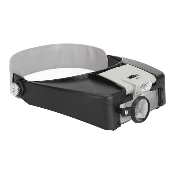 Headband Magnifying Glasses 1.5X 3X 8.5X 10X Magnification Head-Mounted Magnifier with LED Light 0.5