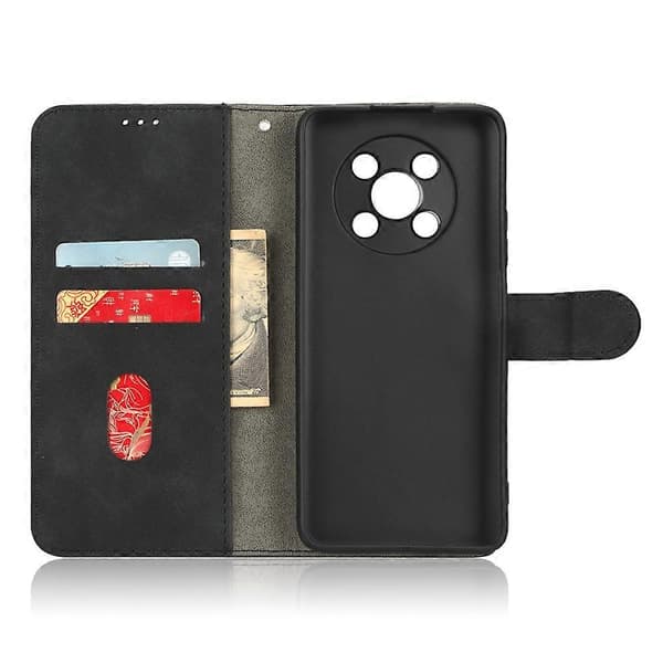 För Huawei nova Y90 4G Skinnkänsla PU Läder Plånboksfodral Vikbart Ställ Anti-fall Telefonskydd