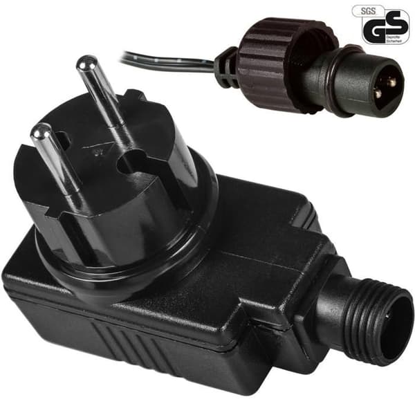 VOLTRONIC 20m lyslenke - 200 LED - varmhvit - transparent kabel