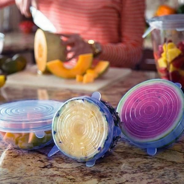 12 st töjbara silikonlock, silikontvålskydd, burklock