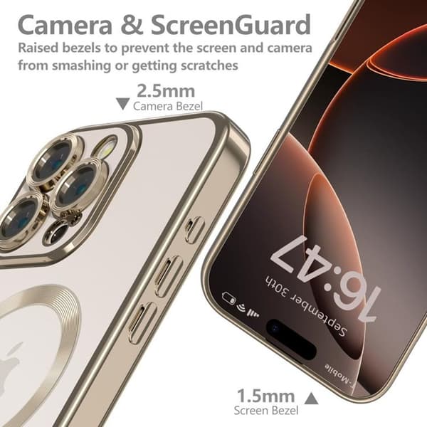Tech-Protect Mobilskal til iPhone 16 Pro Magsafe Magflex - Shiny Desert Brun 70