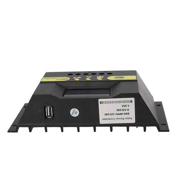 Solcelleopladningsregulator MPPT 12V 24V LCD-display Omfattende beskyttelsesfunktioner Solcelleregulator til solenergisystem 30A