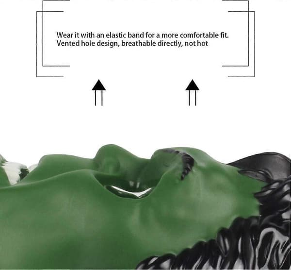 Hulk maske til børn, superheltekostumer, børnefødselsdagsfester, hulk legetøj gaver til Halloween Cosplay maskeradefester (Hulk Maske)
