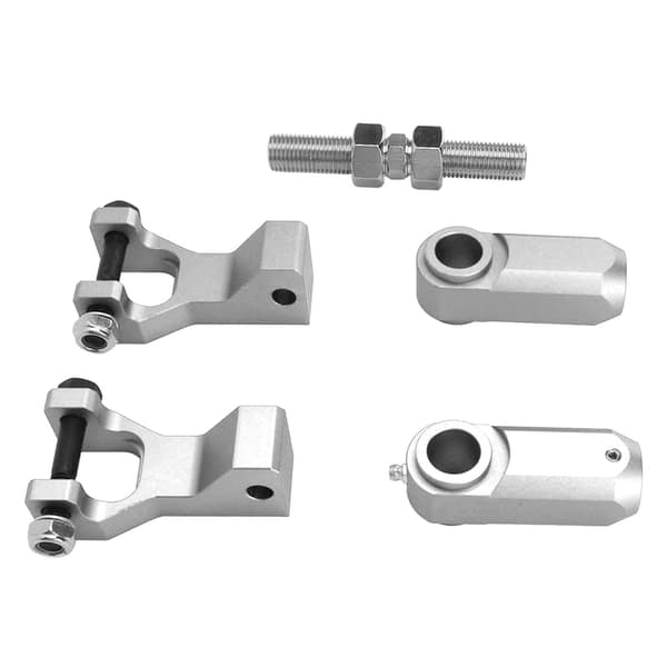 5 Pcs/Set ATV Front Rear Lowering Kit in Aluminum Alloy, Replacement for Raptor 350 660 700 Silver