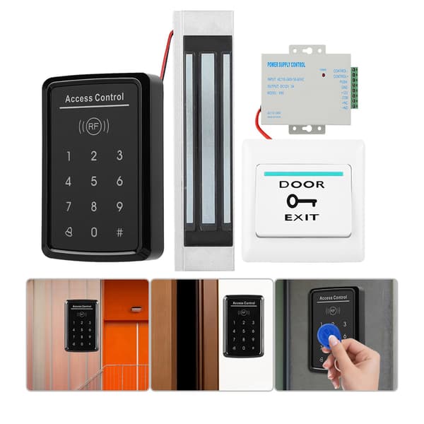 125KHz RFID Card Reader Password Access Control System 180KG Electromagnetic Lock