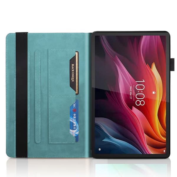 Fodral - RASENA - Lenovo Tab K11 Plus/M11 Plus - PU-läder - Blå - Stativfunktion